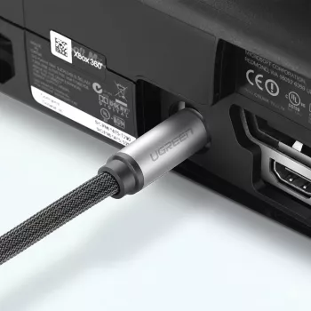 Ugreen AV108 10540 Digital Optical Audio Cable Toslink/SPDIF 2m Grey