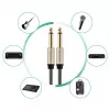 UGREEN AV128 10639 Mono TS kabelis 6,35mm Jack – 6,35mm Jack 3m – Pilka