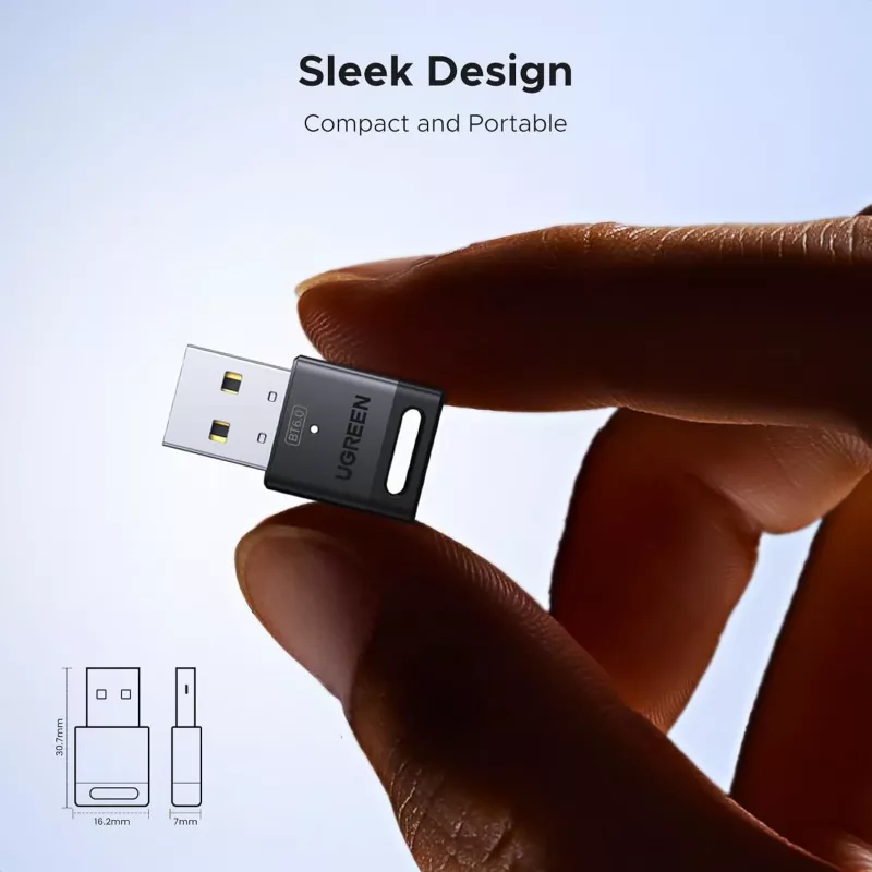 UGREEN Bluetooth 6.0 USB adapteris - juodas