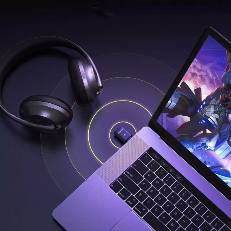 UGREEN BT501 USB-C Bluetooth 5.3 garso adapteris su aptX siųstuvu - juoda