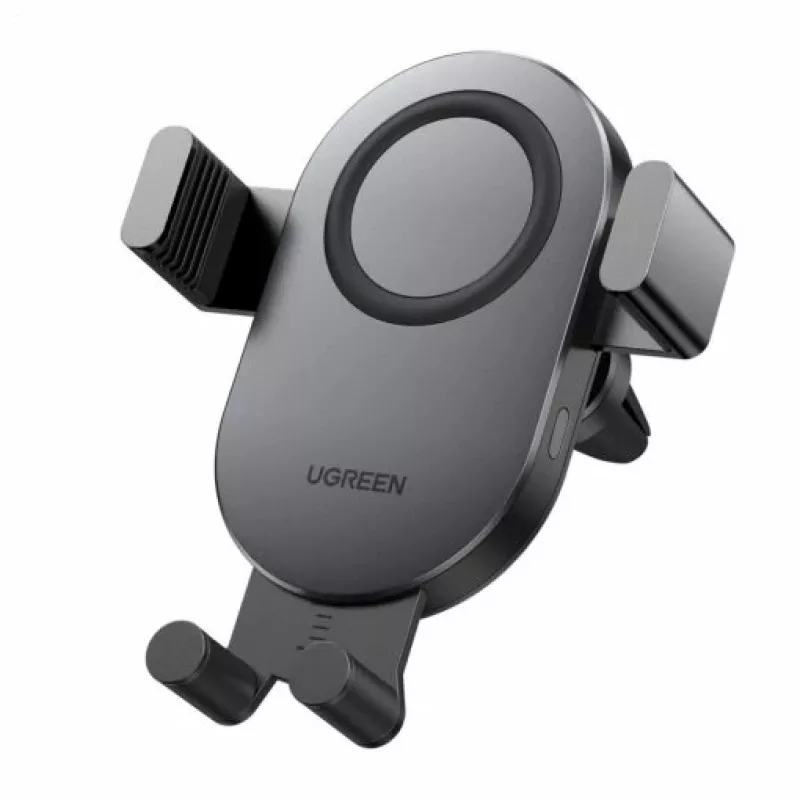 UGREEN automobilinis Qi belaidis įkroviklis 15W, telefono laikiklis ant ventiliacijos grotelių, juodas (40118 CD256)