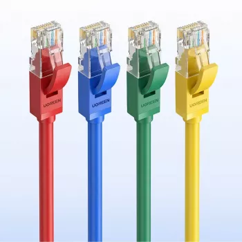 UGREEN Cat6 UTP plokščias Ethernet kabelis 1m mėlynas - 10Gbps 250MHz RJ45 tinklo jungiamasis laidas