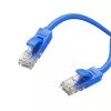 UGREEN Cat6 UTP plokščias Ethernet kabelis 1m mėlynas - 10Gbps 250MHz RJ45 tinklo jungiamasis laidas