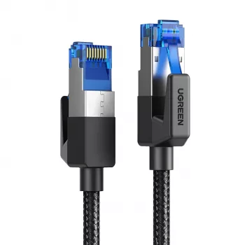 UGREEN Cat8 nailoninis pintas Ethernet kabelis - 40Gbps su moduliniais kištukais - 1m