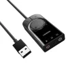 UGREEN CM129 USB-A į 3,5 mm išorinis stereo garso adapteris - juoda