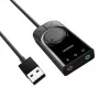UGREEN CM129 USB-A į 3,5 mm išorinis stereo garso adapteris - juoda