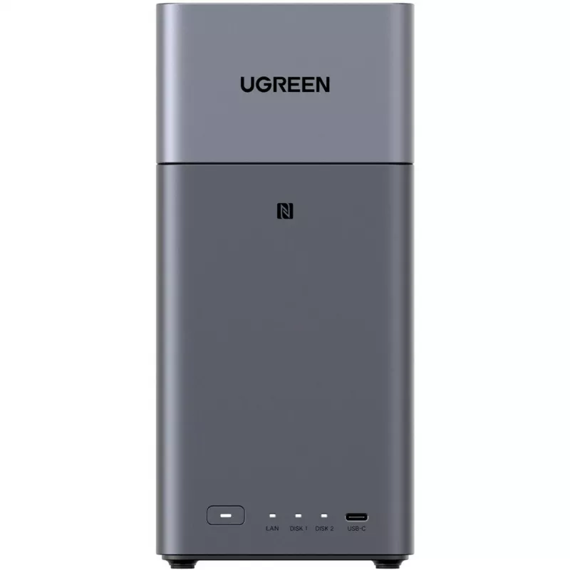 UGREEN DH2300 + 2x 6 TB Seagate IronWolf HDD rinkinys (juoda)