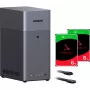 UGREEN DH2300 + 2x 6 TB Seagate IronWolf HDD rinkinys (juoda)