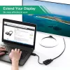 UGREEN DisplayPort vyriškas į VGA moterišką keitiklis, aktyvus adapteris, Full HD 1080p, auksu padengtas, juodas