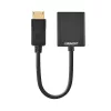 UGREEN DisplayPort vyriškas į VGA moterišką keitiklis, aktyvus adapteris, Full HD 1080p, auksu padengtas, juodas