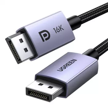 UGREEN DP118 DisplayPort 2.1 laidas 2m - Pilka