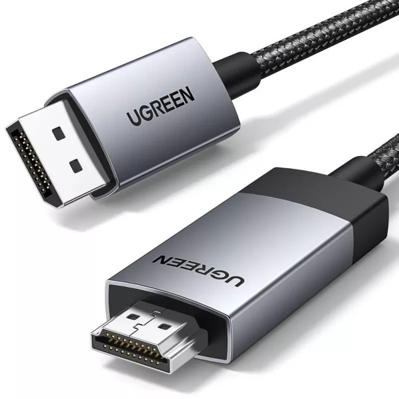UGREEN DP119 DisplayPort į HDMI laidas 2m 4K 60Hz Pilka