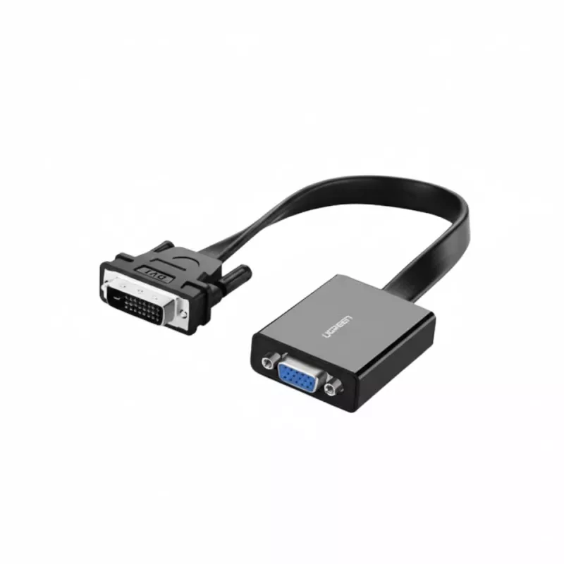 UGREEN DVI-D 24+1 į VGA aktyvus vaizdo adapteris (kištukas į lizdą) – juodos spalvos