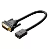 UGREEN DVI į HDMI laidas adapteris 15cm vyriškas į moterišką 1080p Full HD juodas