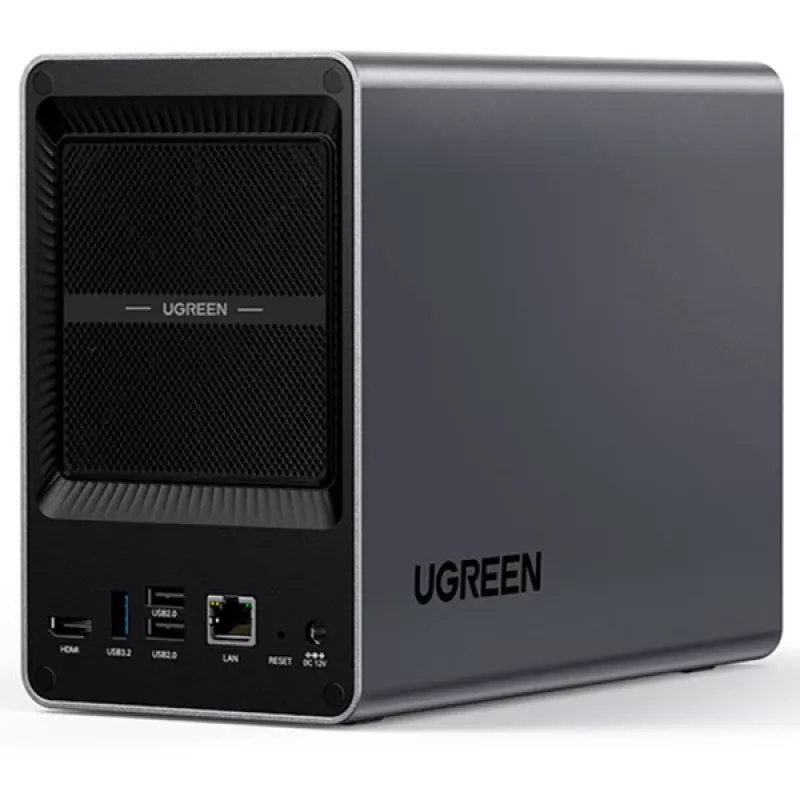 UGREEN DXP2800+ 2x Seagate IronWolf HDD rinkinys – 2 lizdų NAS su Intel Celeron N5105, 8 GB DDR4, 2x 2.5GbE, 2x 4 TB HDD