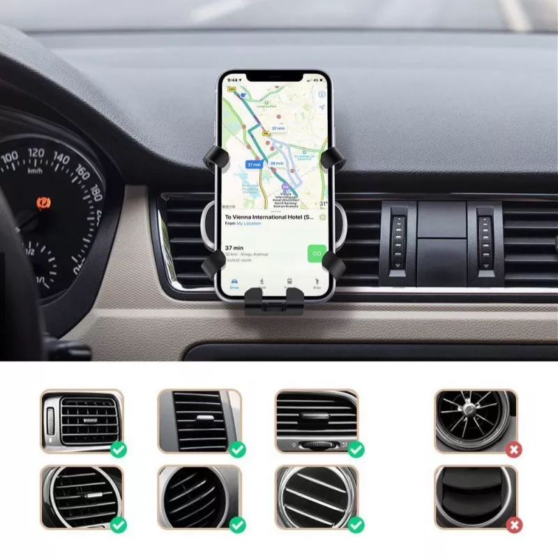 UGREEN Gravity automobilinis telefono laikiklis juodas (80539)