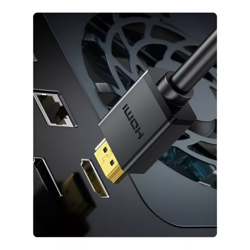 UGREEN HD104 HDMI 2.0 laidas 4K 60Hz HDR 18Gbps vyras į vyrą 10m juodas