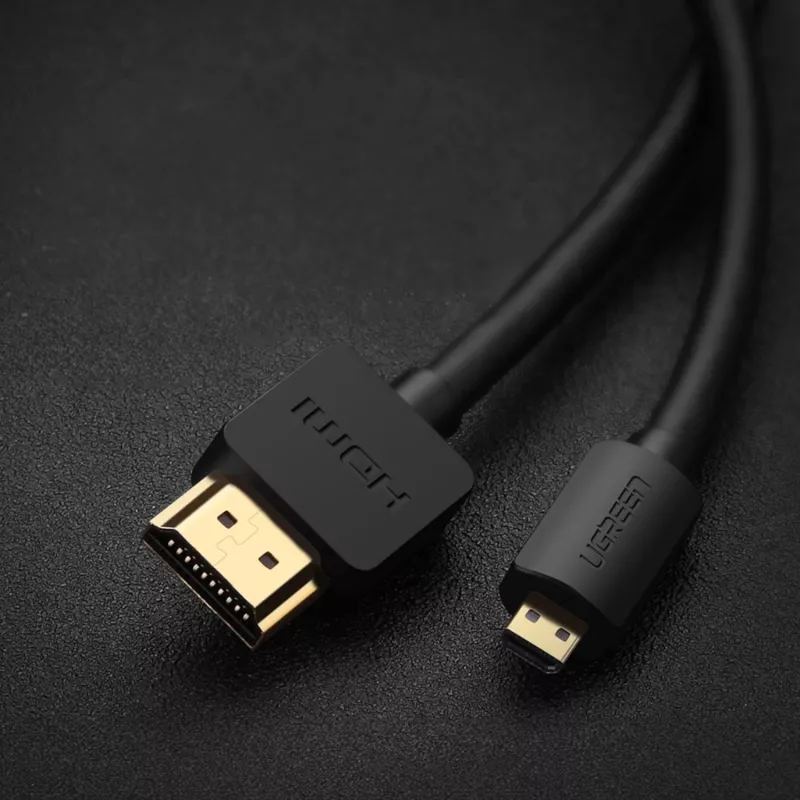 UGREEN HD127 Micro HDMI į HDMI laidas 4K 3D 1,5 m juodas