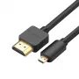 UGREEN HD127 Micro HDMI į HDMI laidas 4K 3D 1,5 m juodas