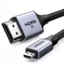 UGREEN HD164 Micro HDMI į HDMI 2.1 laidas 8K 2m pilkas
