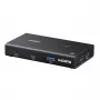 UGREEN HDMI 2.0 KVM jungiklis 2 į 1 iš, 2 kompiuteriai 1 monitorius, 4K@60Hz, 3 prievadų USB 2.0 šakotuvas, mygtuko ir sparčiųjų klavišų perjungimas, aliuminio lydinys, HDCP 2.2, HDR10