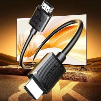 UGREEN HDMI 8K laidas, vyras į vyrą, 2 m, juodas