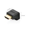 UGREEN HDMI kampinis adapteris 90 laipsnių žemyn 4K 60Hz HD112 juodas