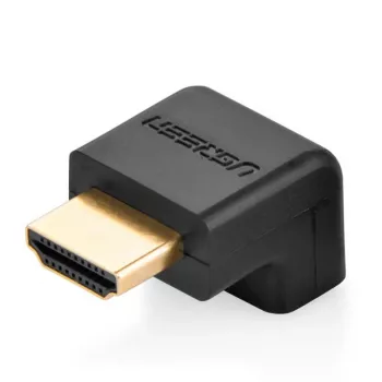 UGREEN HDMI kampinis adapteris 90 laipsnių žemyn 4K 60Hz HD112 juodas