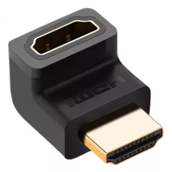 UGREEN HDMI vyriškas į moterišką adapteris HD112 juodas