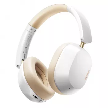 UGREEN HiTune Max 5C belaidės ausinės ant ausų, hibridinis ANC, Bluetooth 5.4, 40 mm tvarkyklės, 40 val. baterija - smėlio spalvos