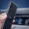UGREEN LP123 60410 Magnetinio telefono laikiklio metalinės plokštelės – apvali ir stačiakampė, juodos (2 vnt.)
