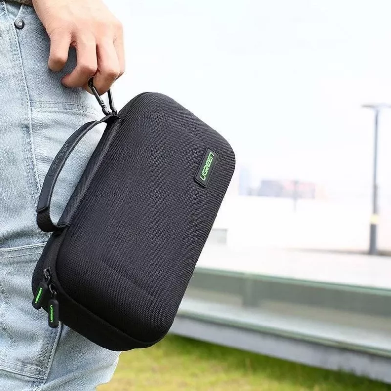 UGREEN LP145 apsauginis dėklas, skirtas Nintendo Switch, EVA kietas korpusas, Oxford juoda