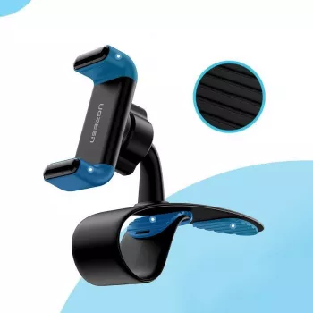 UGREEN LP189 60796 Automobilinis telefono laikiklis su prietaisų skydelio sagtimi - juoda