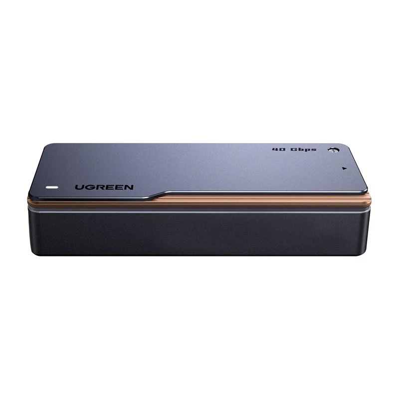 UGREEN M.2 NVMe SSD korpusas D703 USB4 40Gbps be įrankių, aliuminio, kosminė pilka