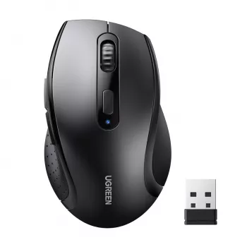 UGREEN M511 ergonomiška 2,4 GHz belaidė pelė - juoda