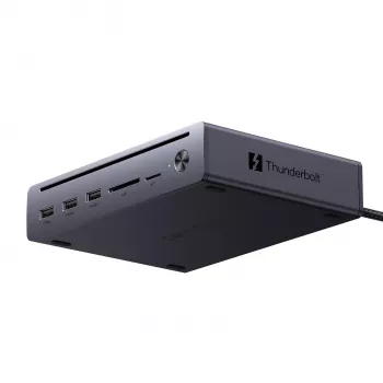 UGREEN Maxidok 10-in-1 Thunderbolt 5 dokavimo stotis su 8K trigubu ekranu ir 140W galios tiekimu
