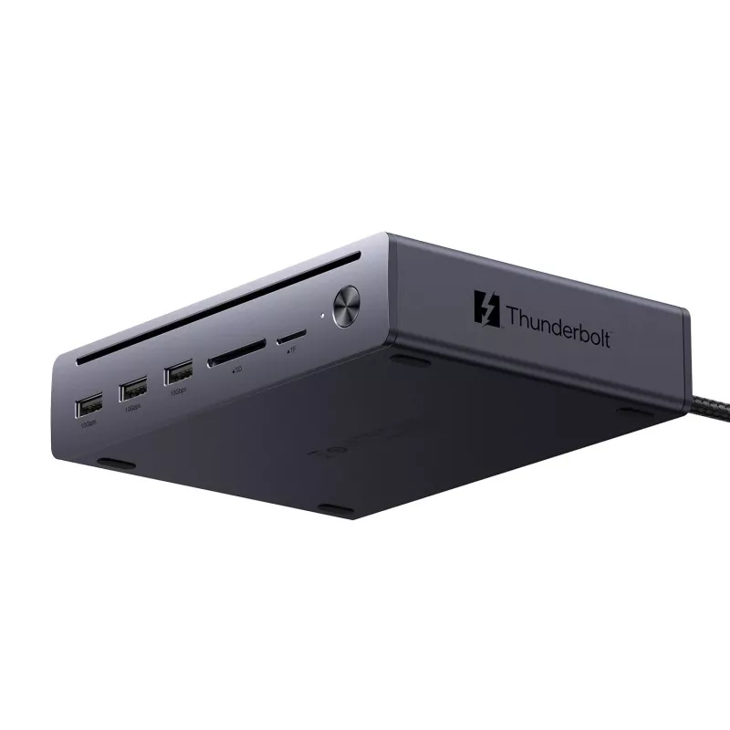 UGREEN Maxidok 10-in-1 Thunderbolt 5 dokavimo stotis su 8K trigubu ekranu ir 140W galios tiekimu