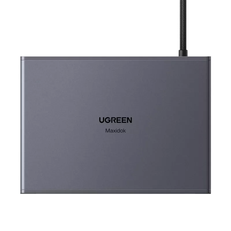 UGREEN Maxidok 10-in-1 Thunderbolt 5 dokavimo stotis su 8K trigubu ekranu ir 140W galios tiekimu