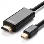 UGREEN Mini DisplayPort į HDMI laidas 4K 1,5m juodas