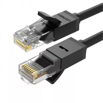 UGREEN NW102-20158 Cat6 UTP Ethernet kabelis 0,5 m juodas