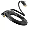 UGREEN NW102 Cat6 U/UTP plokščias Ethernet kabelis 5m - juoda