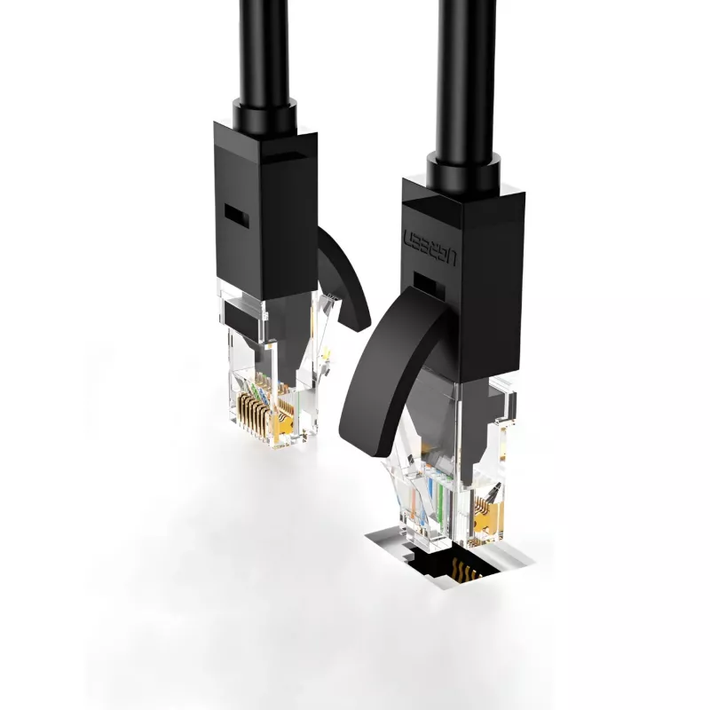 UGREEN NW102 Cat6 UTP Ethernet Patch Cable RJ45 10m juoda