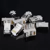 UGREEN NW111 RJ45 Cat6 Ethernet tinklo galvutė, 100 vnt. - sidabrinė/permatoma
