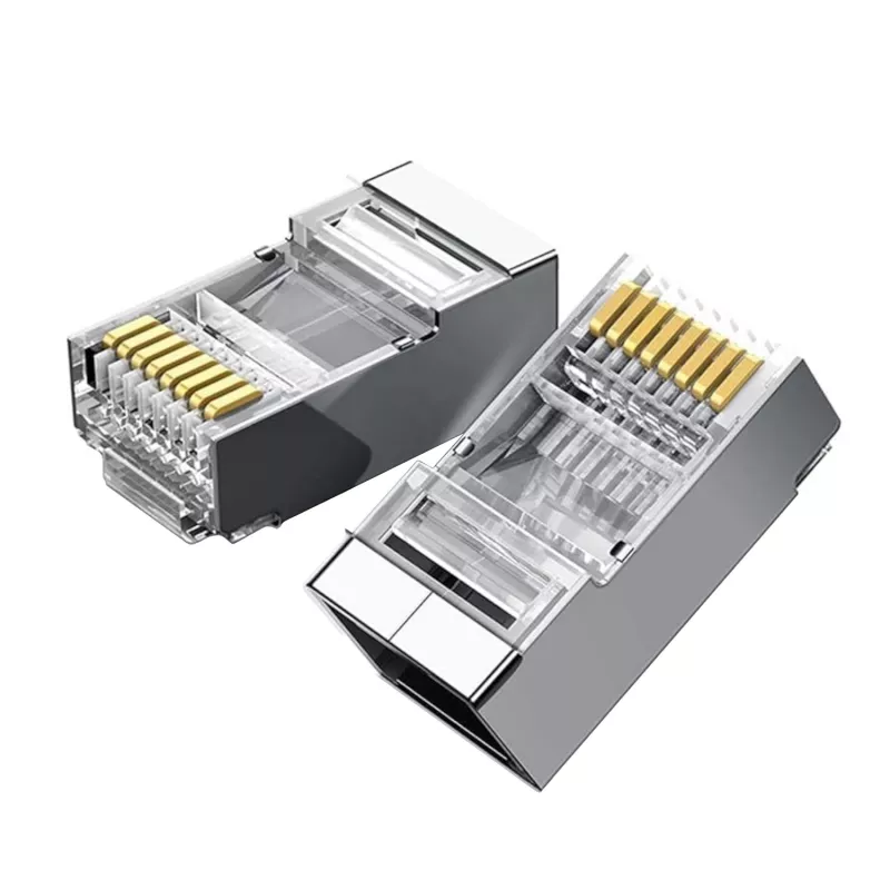 UGREEN NW111 RJ45 Cat6 Ethernet tinklo galvutė, 100 vnt. - sidabrinė/permatoma