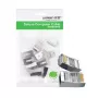 UGREEN NW111 RJ45 Cat6 Ethernet tinklo galvutė, 100 vnt. - sidabrinė/permatoma