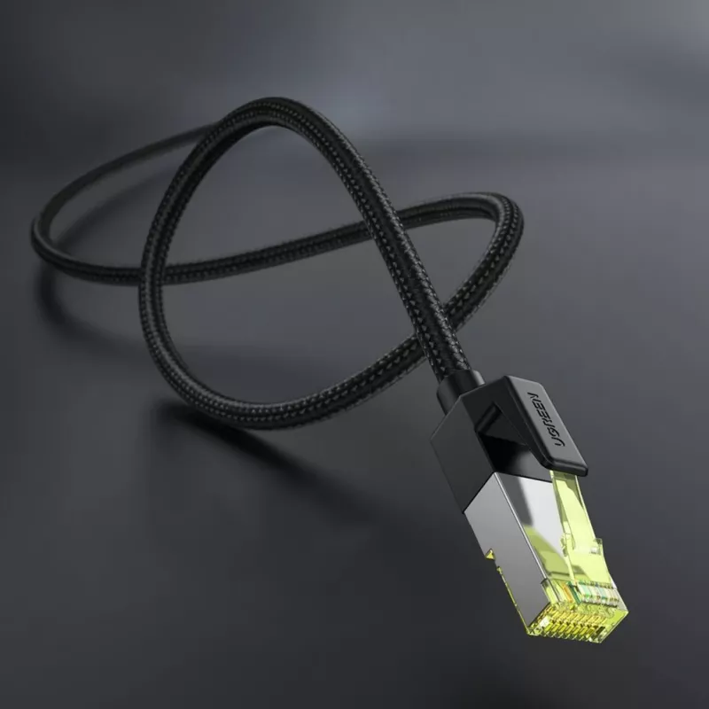 UGREEN NW150 Cat 7 Ethernet kabelis 1m - Juoda