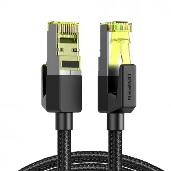 UGREEN NW150 Cat 7 Ethernet kabelis 1m - Juoda