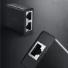 UGREEN RJ45 skirstytuvas adapteris 2 vnt. (juoda) - Ethernet tinklo skirstytuvas, 1x RJ45 vyriškas į 2x RJ45 moteriškas, 100Mbps, Cat5/Cat5e/Cat6 suderinamas, pasyvus, Plug & Play