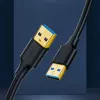 UGREEN US128 USB 3.0 A-Male to A-Male laidas 2m juodas