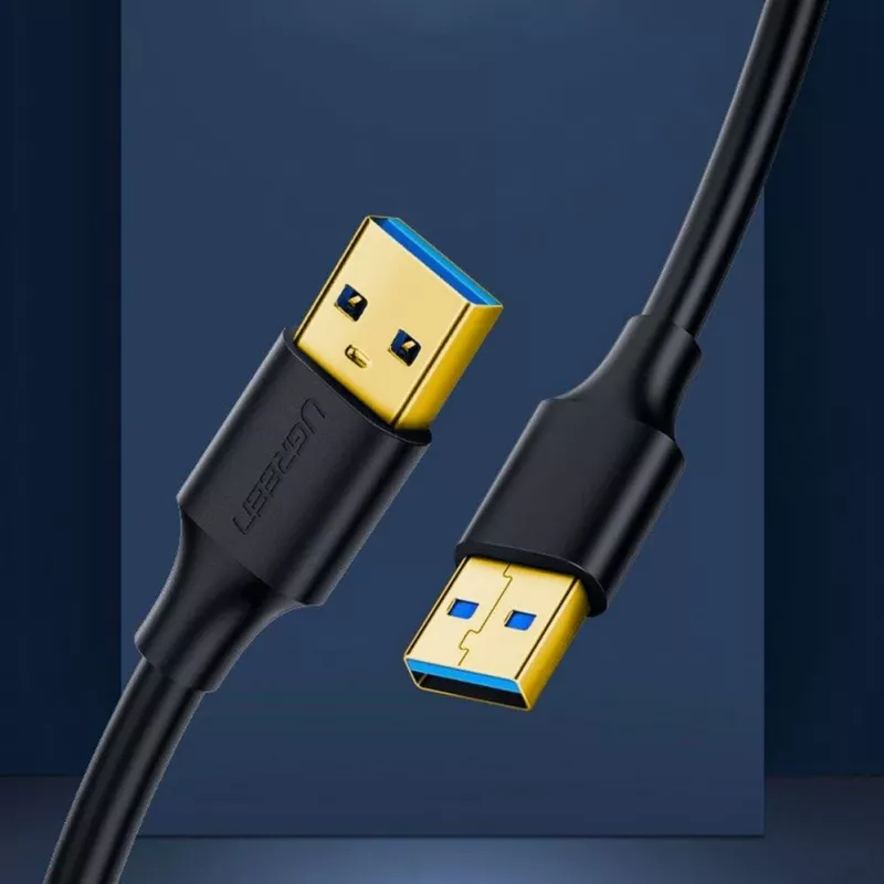 UGREEN US128 USB 3.0 A-Male to A-Male laidas 2m juodas